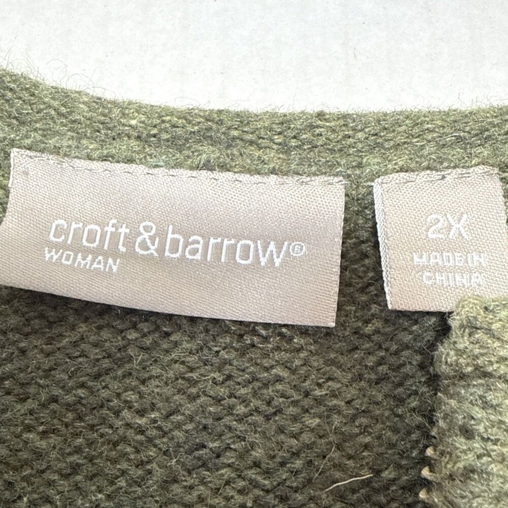 GrandmaCore Vtg 90s Autumn Harvest Cardigan Sweater 2X Embroidery Pumpkin Angora - Picture 7 of 12